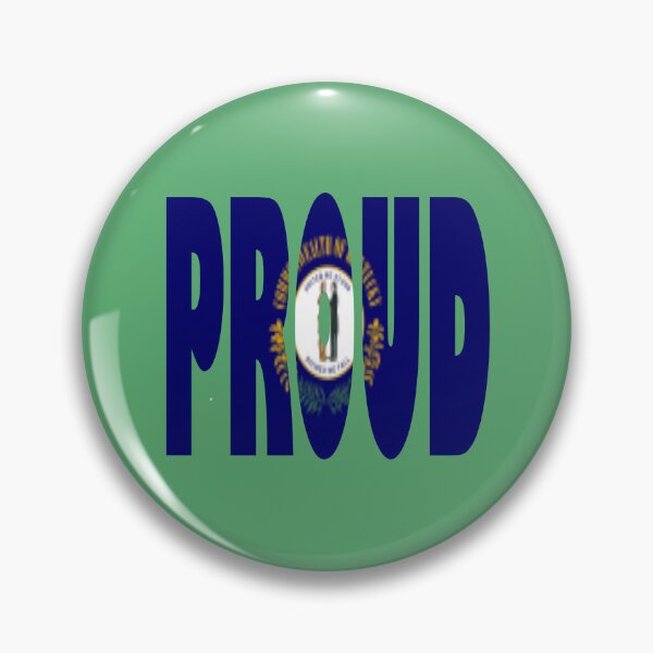 Artikelvorschau, Kentucky-Flagge in den Worten „Proud“ – Frankfort Kentucky entworfen und verkauft von Quotes-I-Wear.