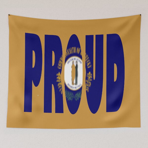 Item preview, Kentucky Flag in the Words Proud - Frankfort Kentucky designed and sold by Quotes-I-Wear.