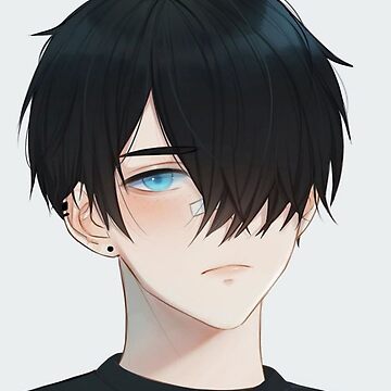 Download Anime Boy with Blue Hair and Blue Eyes | Wallpapers.com