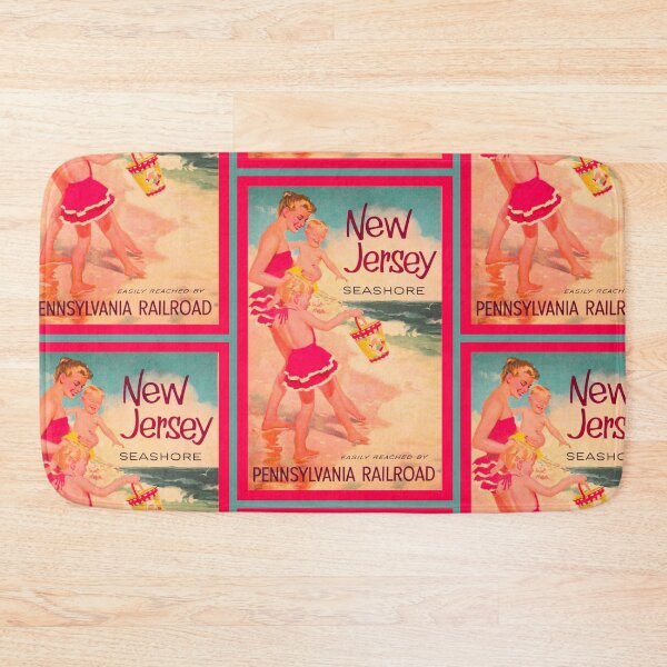 Item preview, New Jersey Seashore Vintage Travel Poster designed and sold by BetelgeuseX3.