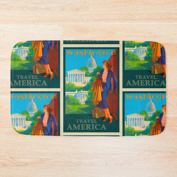 Item preview, Washington DC Vintage Travel Poster designed and sold by BetelgeuseX3.