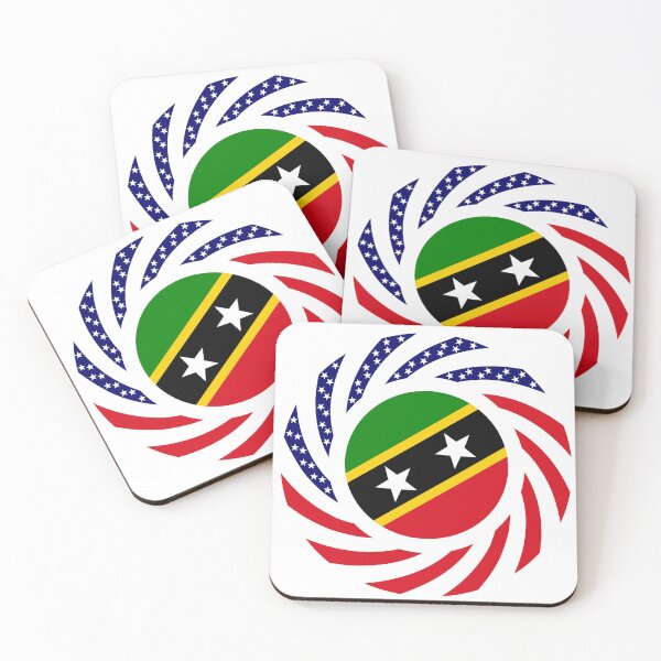 Item preview, Kittian and Nevisian American Multinational Patriot Flag Series designed and sold by Carbon-Fibre Media.
