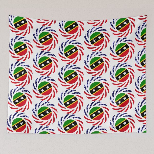 Item preview, Kittian and Nevisian American Multinational Patriot Flag Series designed and sold by Carbon-Fibre Media.