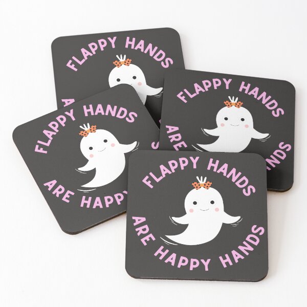 Item preview, flappy hands are happy hands ghost designed and sold by goblinbabe.