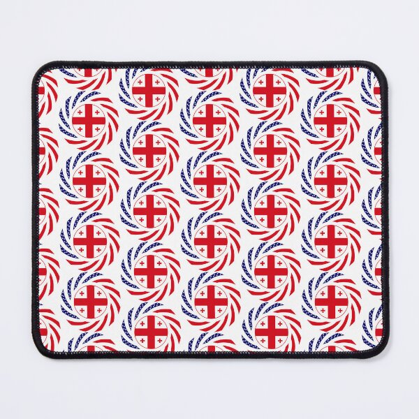 Item preview, Georgian American Multinational Patriot Flag Series designed and sold by Carbon-Fibre Media.