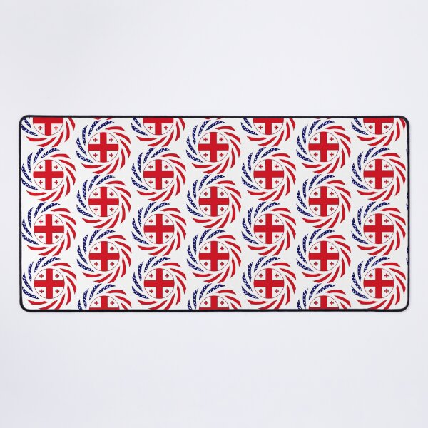 Item preview, Georgian American Multinational Patriot Flag Series designed and sold by Carbon-Fibre Media.