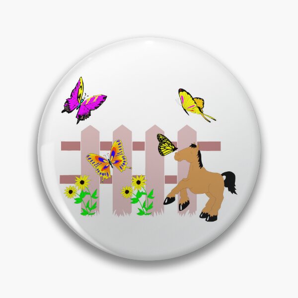 Artikelvorschau, Pony, Schmetterlinge und Sonnenblumen entworfen und verkauft von DJDesigns70.