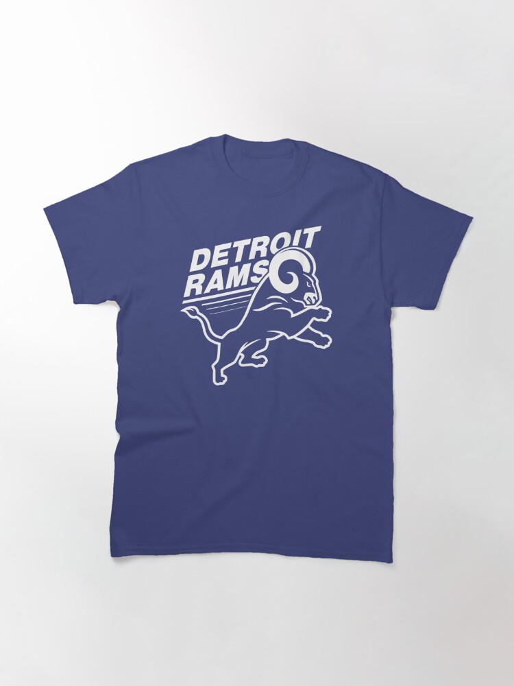 los angeles rams detroit rams logo t-shirt