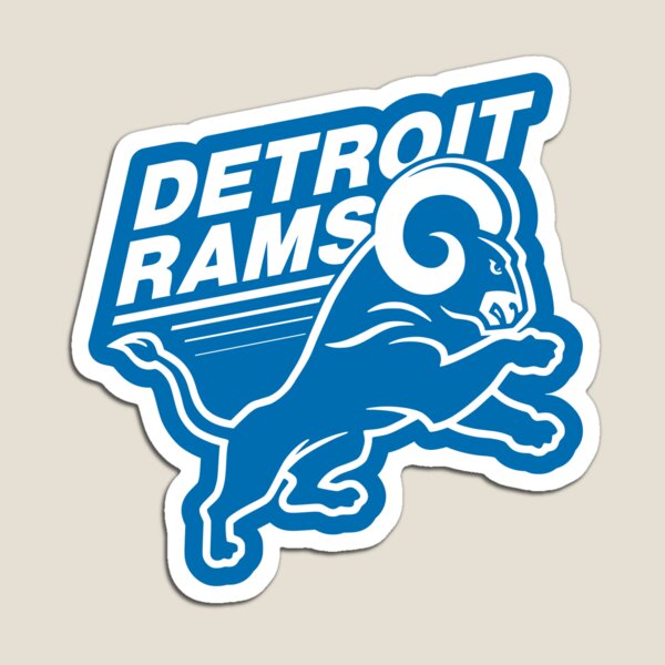 DETROIT LIONS SLOGAN FOOTBALL MAGNET