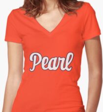 syracuse - Pearl Women's Fitted V-Neck T-Shirt