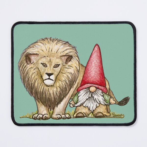 Item preview, A gnome and his lion designed and sold by SarahCD13.