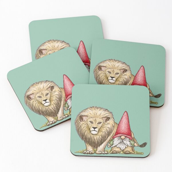 Item preview, A gnome and his lion designed and sold by SarahCD13.