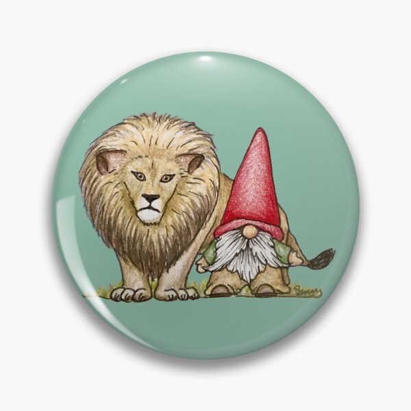Item preview, A gnome and his lion designed and sold by SarahCD13.