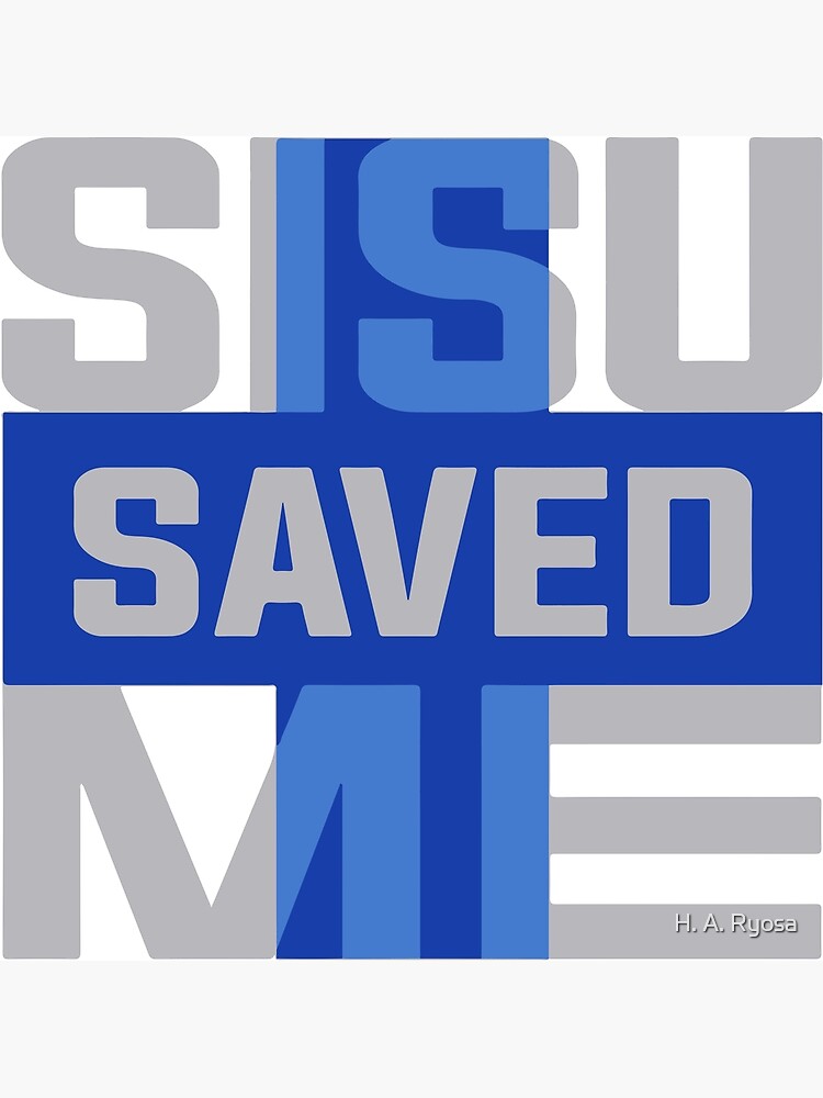 Thumbnail 7 of 7, Framed Art Print, Sisu Saved Me designed and sold by H. A. Ryosa.