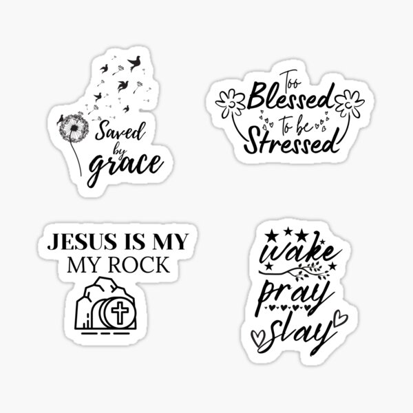 Encouraging Bible Verse Printable Stickers - So Fontsy