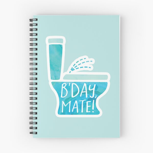 Item preview, B'day, mate! Toilet pun designed and sold by hitechmom.