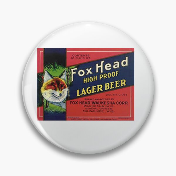 Item preview, Fox Head Lager Beer designed and sold by uniquenostalgia.