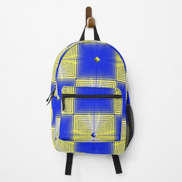 Item preview, Yellow-Blue Checkered Pattern designed and sold by Dusanka Djeric.