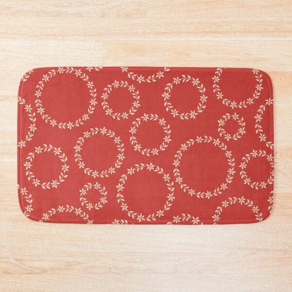 Item preview, Vibrant Red Floral Wreath designed and sold by FrancesPoff.