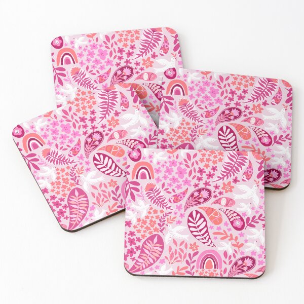 Item preview, Pink and Orange Peaceful Paisleys  designed and sold by Janet Broxon.