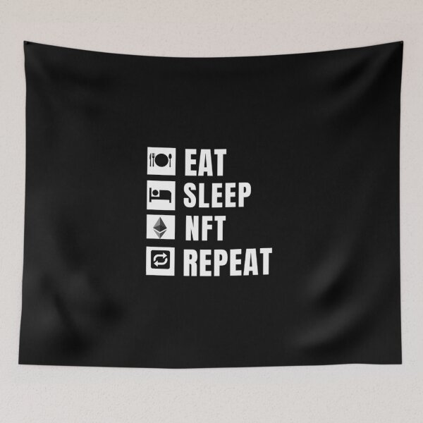 Item preview, Eat Sleep Nft Repeat Funny designed and sold by prsagar01.