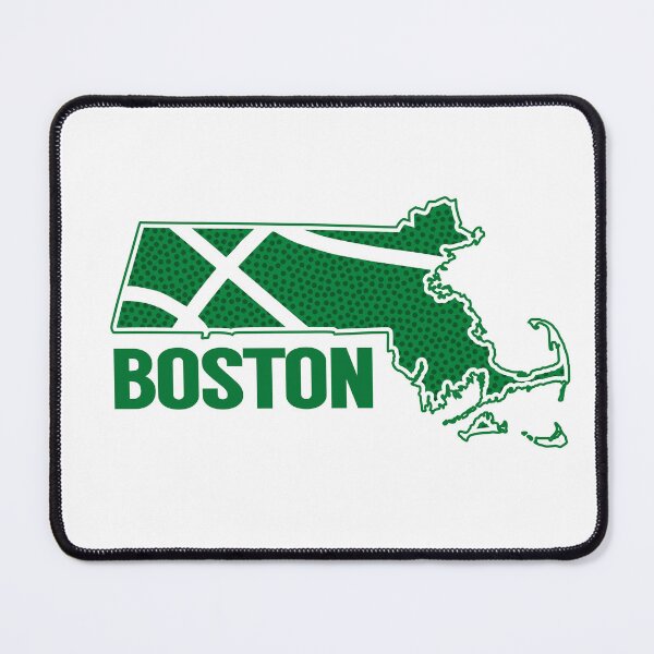 Item preview, Retro Boston Basketball MA Outline designed and sold by pixeljamz.