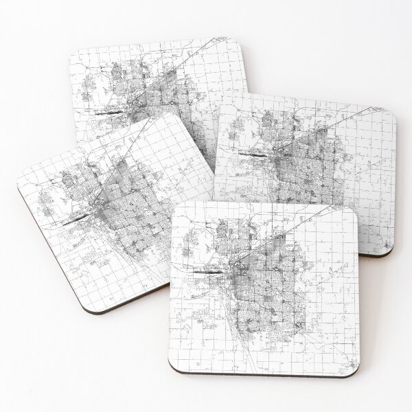 Item preview, Lincoln White Map designed and sold by multiplicitymap.