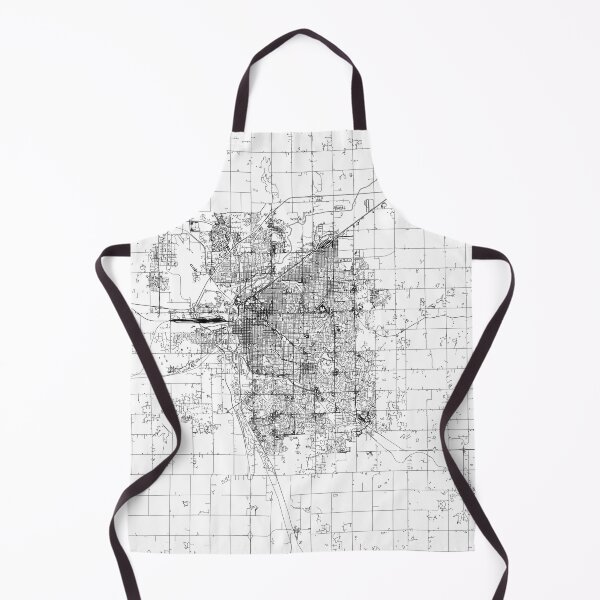 Item preview, Lincoln White Map designed and sold by multiplicitymap.