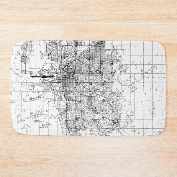 Item preview, Lincoln White Map designed and sold by multiplicitymap.