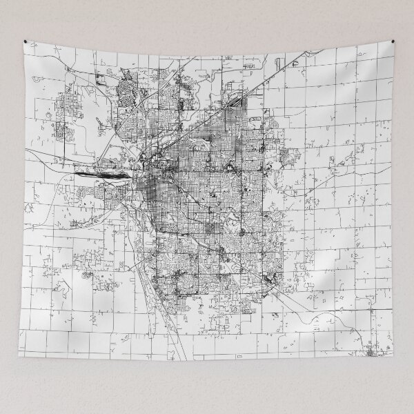 Item preview, Lincoln White Map designed and sold by multiplicitymap.