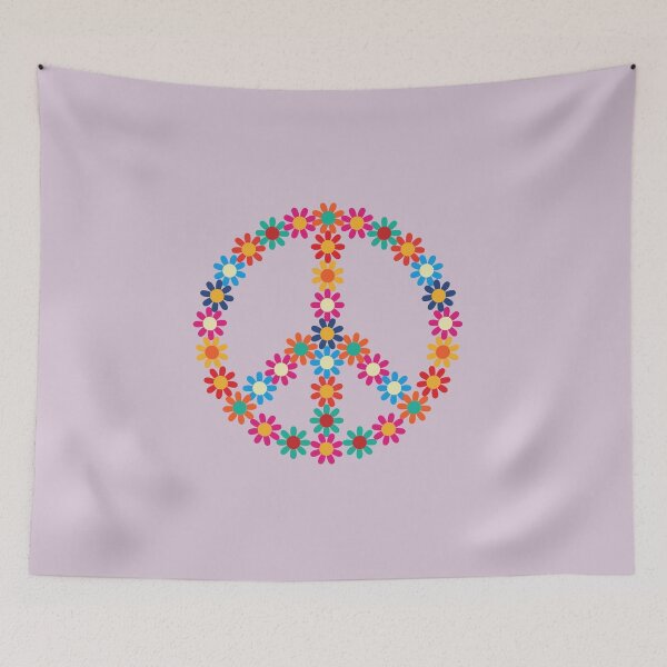 Item preview, Flower Peace Sign Art designed and sold by sorryimbusy.