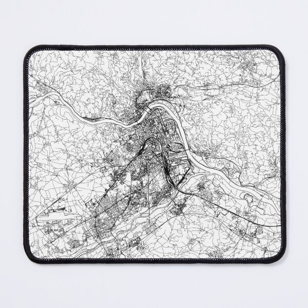 Item preview, Linz White Map designed and sold by multiplicitymap.