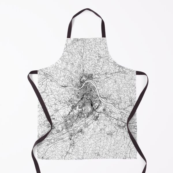 Item preview, Linz White Map designed and sold by multiplicitymap.