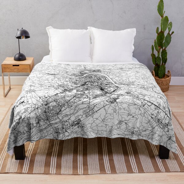 Item preview, Linz White Map designed and sold by multiplicitymap.