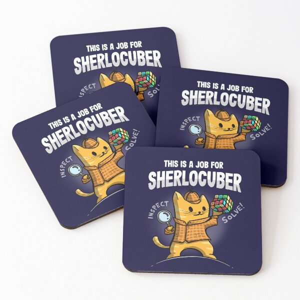 Item preview, Sherlocuber - Cute Cat Cubing Shirt designed and sold by swiftcubing.