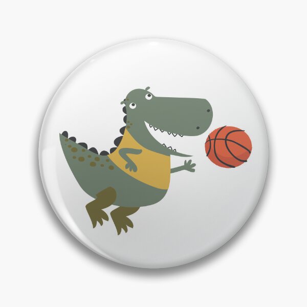 Item preview, Dinosaur Playing Basketball designed and sold by SportDIXIT.
