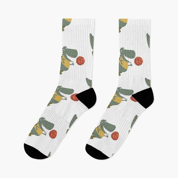 Item preview, Dinosaur Playing Basketball designed and sold by SportDIXIT.