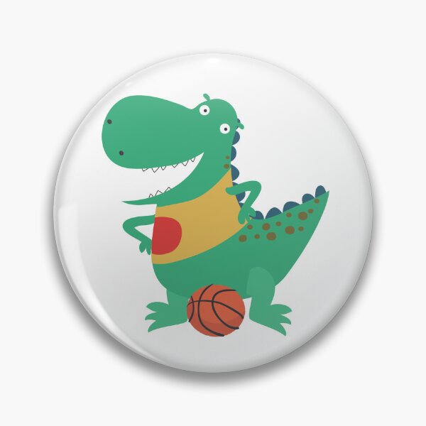 Item preview, Dinosaur Playing Basketball designed and sold by SportDIXIT.