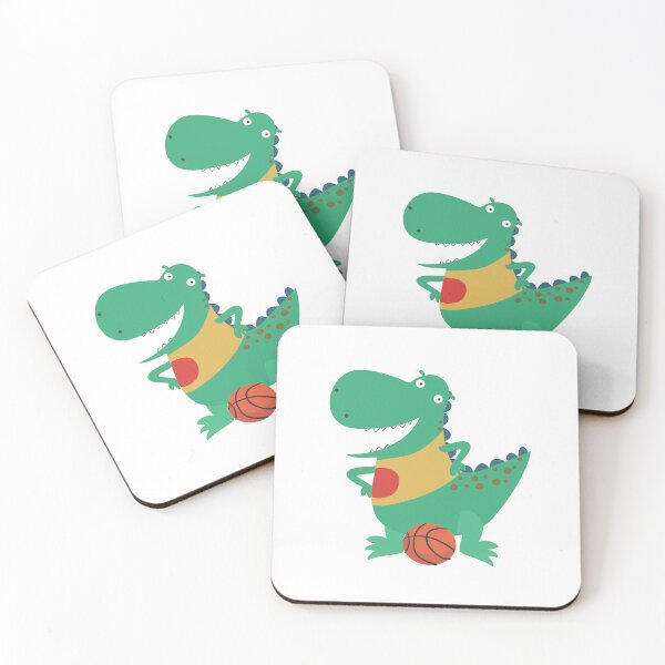 Item preview, Dinosaur Playing Basketball designed and sold by SportDIXIT.