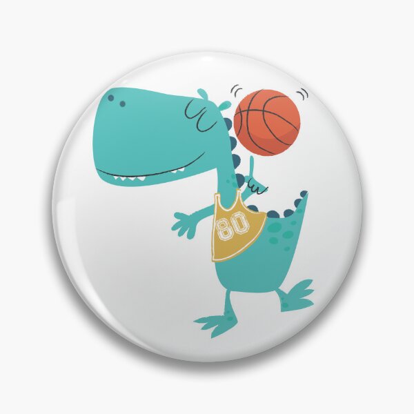 Item preview, Dinosaur Playing Basketball designed and sold by SportDIXIT.
