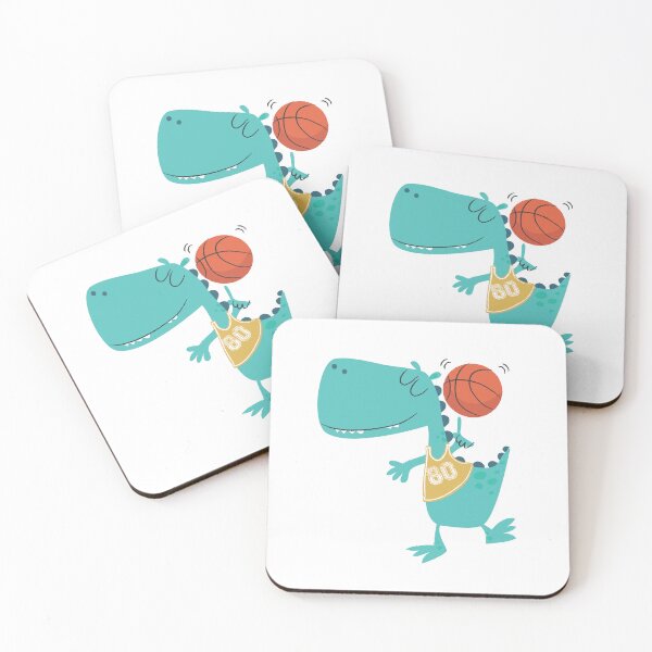 Item preview, Dinosaur Playing Basketball designed and sold by SportDIXIT.