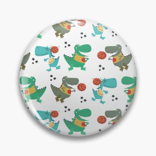 Item preview, Dinosaur Playing Basketball designed and sold by SportDIXIT.
