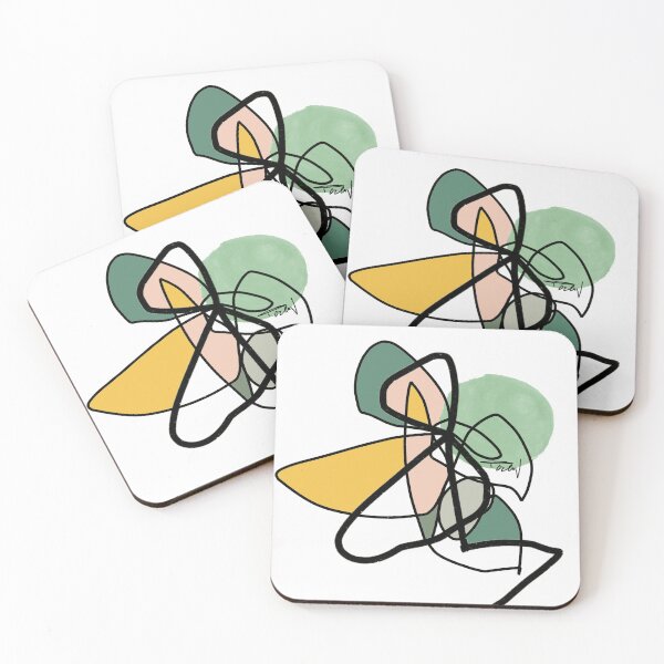 Item preview, Green abstract lines, Irena Orlov designed and sold by Irena Orlov.