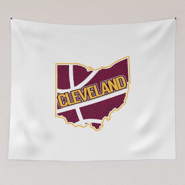 Item preview, Retro Cleveland Basketball OH Outline designed and sold by pixeljamz.