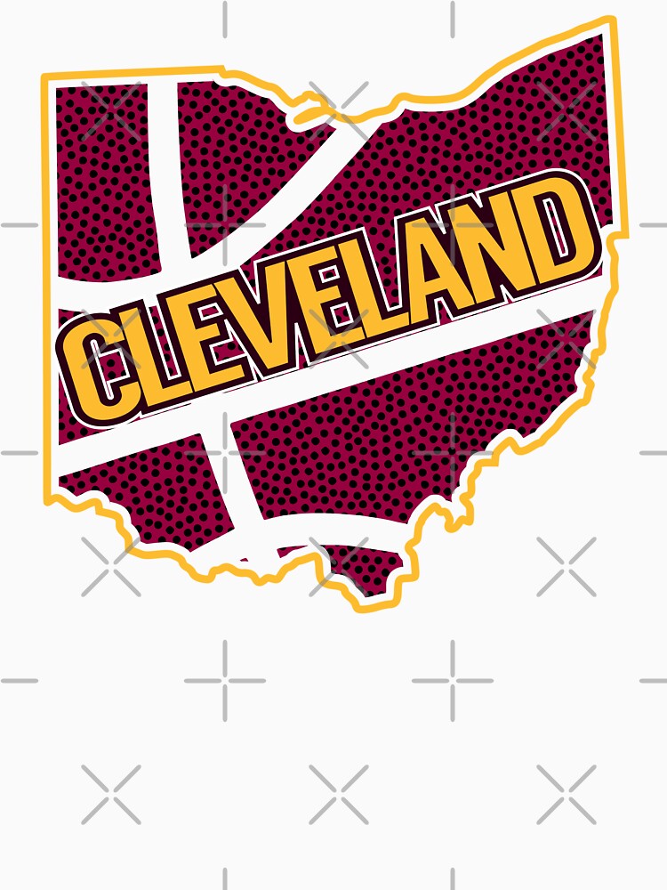 Retro Oh Outline Cleveland Cavaliers Basketball Unisex T-Shirt