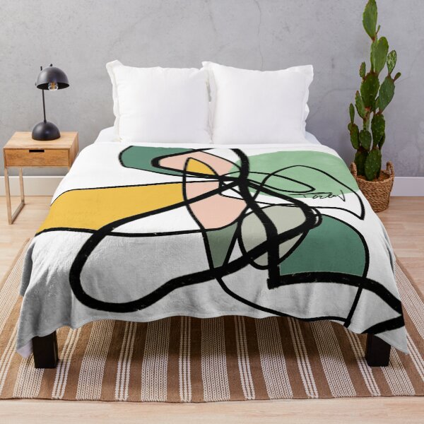 Item preview, Green abstract lines, Irena Orlov designed and sold by Irena Orlov.