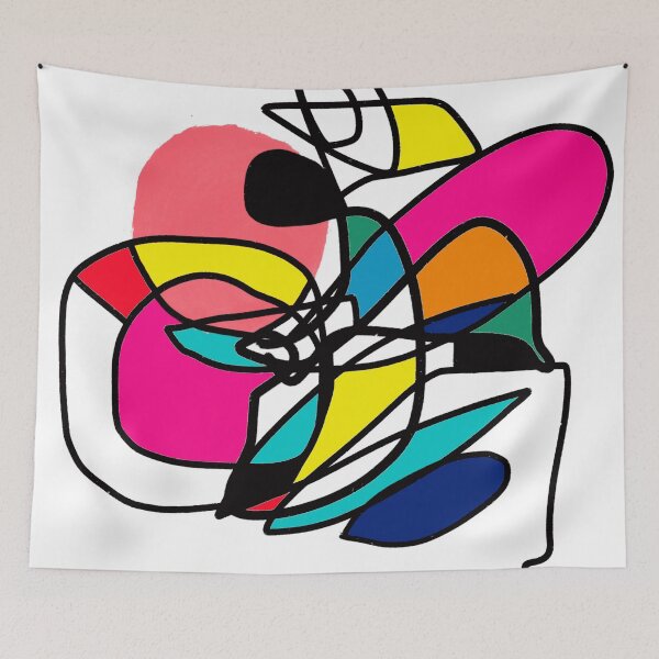 Item preview, Colorful Vivid abstract lines, Irena Orlov designed and sold by Irena Orlov.