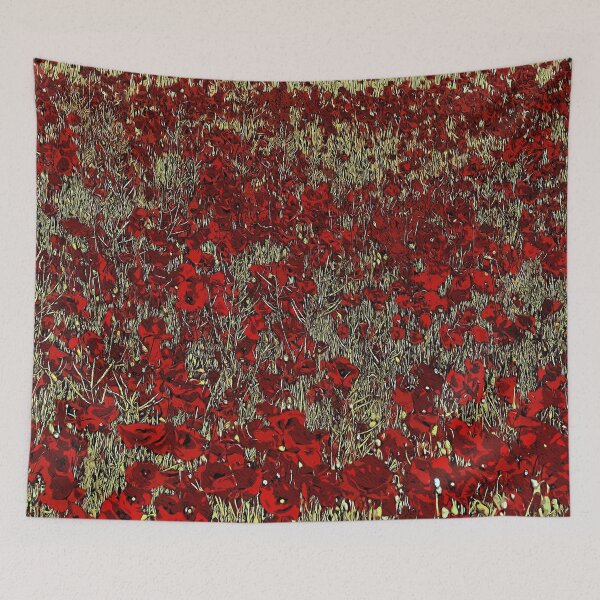 Aperçu de l'œuvre Art en couleur de coquelicots rouges créée et vendue par artdragongift 15.