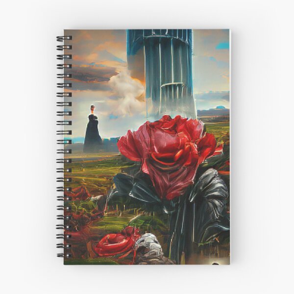 Item preview, Hightower surrounded by red flowers Nature Art Work paintings. designed and sold by Sloyar.