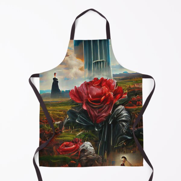 Item preview, Hightower surrounded by red flowers Nature Art Work paintings. designed and sold by Sloyar.